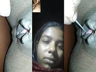 Bangladeshi horny girl fingering on selfie cam