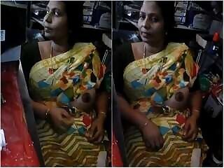 Tamil Bhabhi Shows Breasts to Shopkeeper