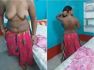 Video of Tamil Wife's Boobs Made by Husband
