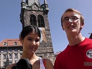 Young cuckold watches even so his spectacular GF Madelina Dee makes money