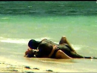 Monika Sweet interracial sex on the beach SOFTCORE
