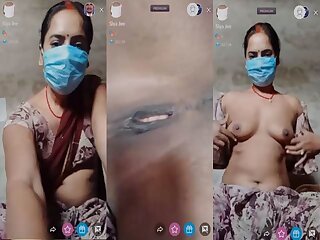 Face masked village wife live show to earn money